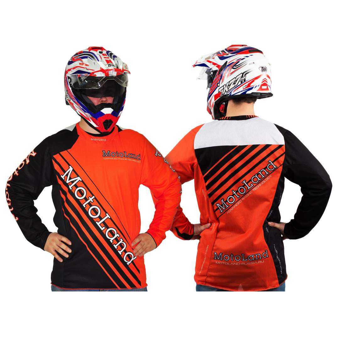 Джерси/футболка для мотокросса MotoLand Racing Team / ORANGE (XXL) рекламная цена