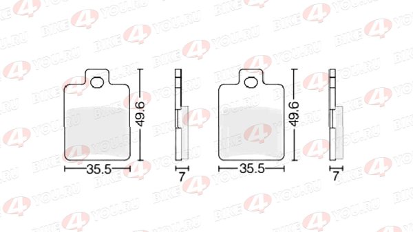 Колодки тормозные дисковые #12 X-TECH (less-metallic) медь