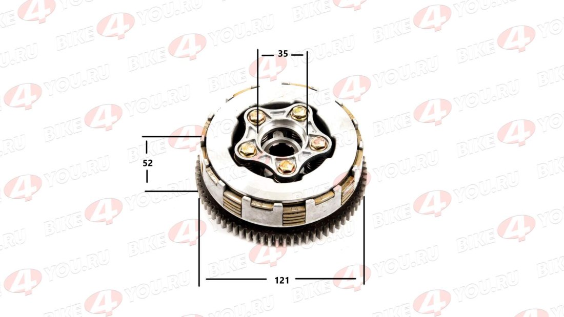 Барабан сцепления в сборе 164FML,170FMM (CBN200/CBB300)