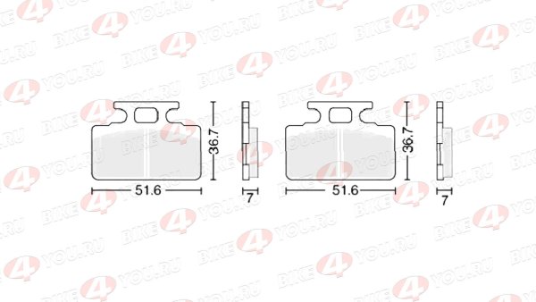 Колодки тормозные дисковые  #4 X-TECH (semi-metallic) полуметаллические