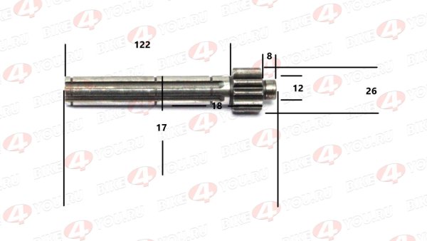 Вал первичный 154FMI 125см3