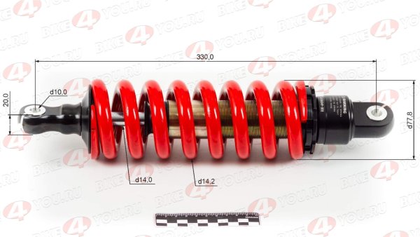 Амортизатор L=330 центральный FASTACE BFA01 (PIT BIKE)