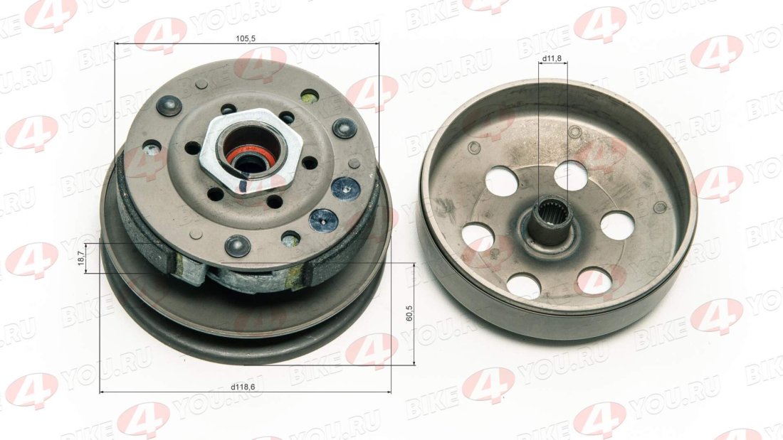 Барабан сцепления в сборе 139QMB 50/80см3