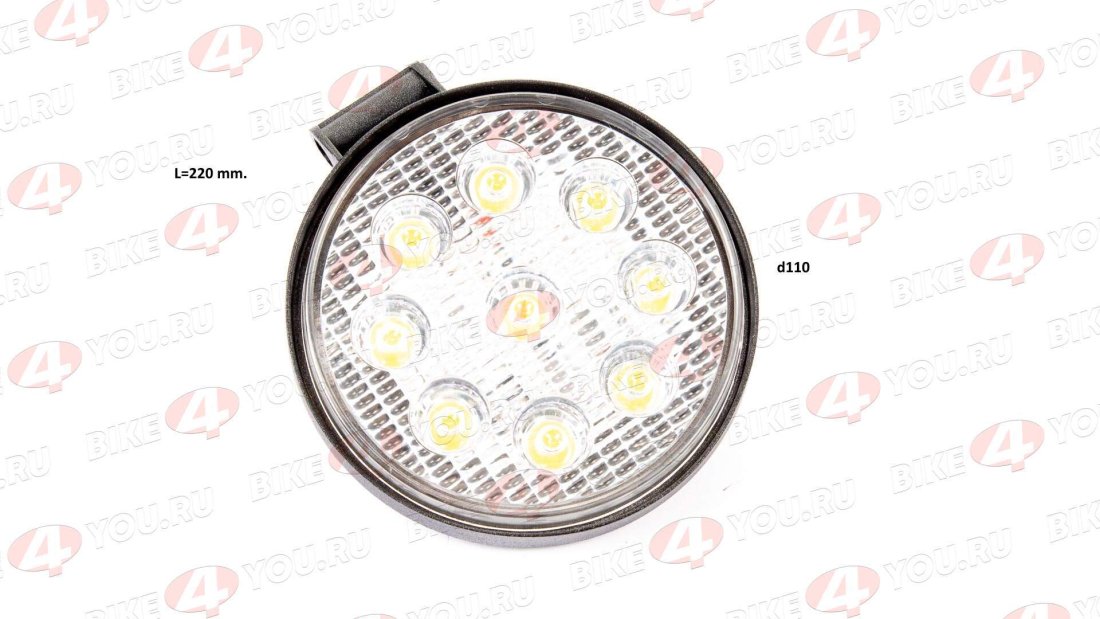 Фара 27w 9x3w LED круглая